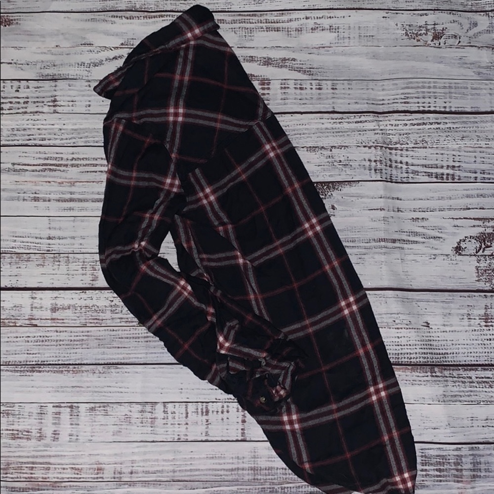 Navy & Pink Flannel Shirt